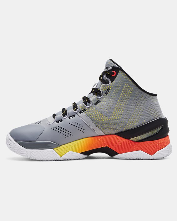 Grade School Curry 2 Basketball Shoes in Gray image number 1